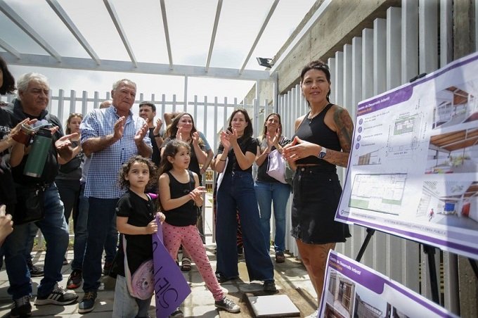 MAYRA RECORRIÓ LA REANUDACIÓN DE LAS OBRAS DEL CDI EN EZPELETA